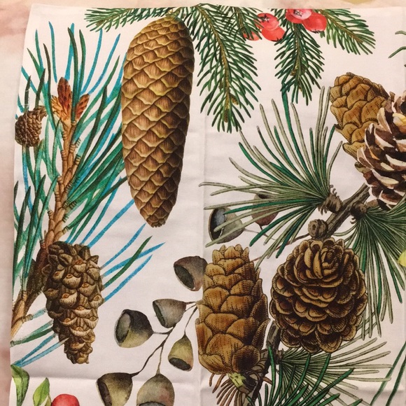 Michel Design Works Winter Pine Botanical Floral Cotton Kitchen Towel NWT - Picture 2 of 16